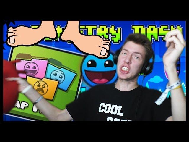 FEET CHALLENGE! | Geometry Dash Map Packs - Alpha | SK Let's play | facecam | HD 60FPS