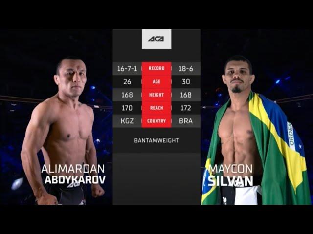 Алимардан Абдыкаров vs. Майкон Силван | Alimardan Abdykarov vs. Maycon Silvan | ACA 147