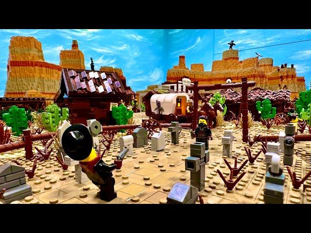 Minifiguren-Duell: Programmierte Schießerei - LEGO Western Welt Beleuchten Teil 3.