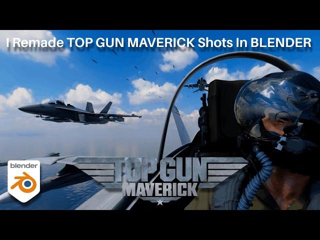 I Remade Top Gun Maverick In Blender // Blender 3D Animation