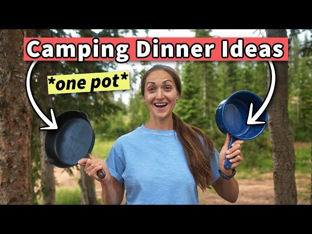 11 EASY ONE POT (or PAN) Camping Dinner Ideas *camp stove cooking*