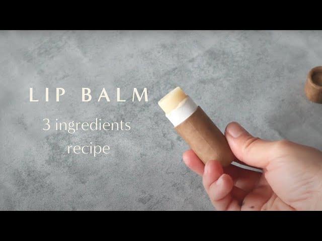 How to make all natural lip balm (3 ingredients!)