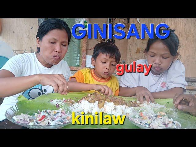 Masarap pala combination na ulam ang gisang gulay with sardines at kinilaw