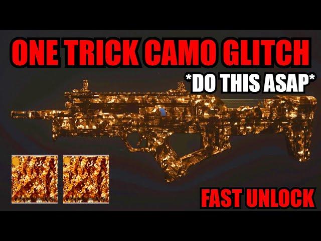 *NEW* ONE TRICK CAMO GLITCH MW3! *DO THIS ASAP* FAST UNLOCK GLITCH! MW3 GLITCHES! WARZONE GLITCH!