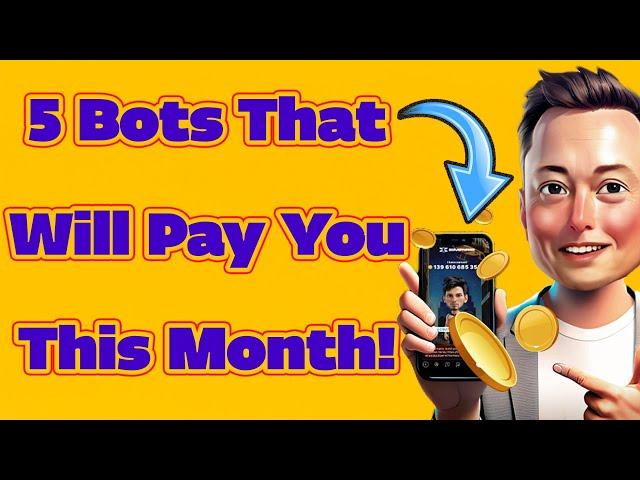 Top 5 Telegram bots to earn money!