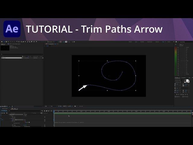 After Effects Tutorial - Trim Paths Arrow