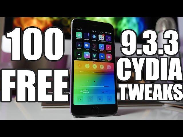 Top 100 BEST FREE iOS 9.3.3 Cydia Tweaks!