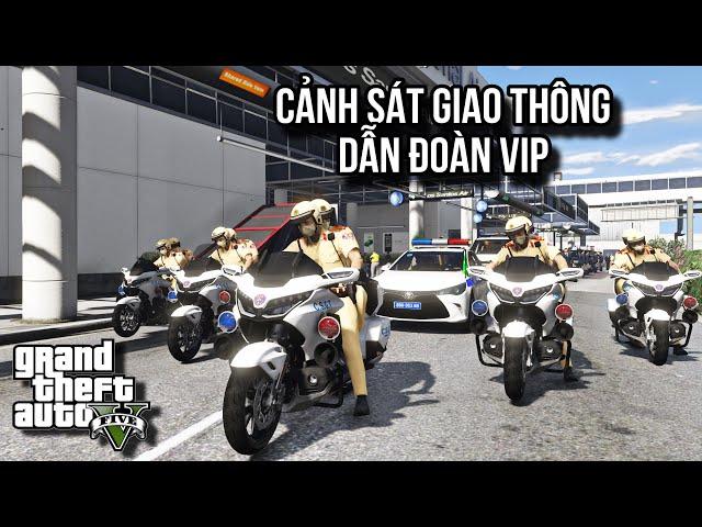 GTA V # Cục CSGT Dẫn Đoàn Lãnh Đạo Cấp Cao Sau Chuyến Công Du Tại Nước Ngoài | Ngọc Lâm Gaming