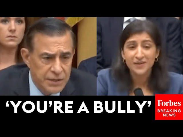 ‘You’re A Bully’: Darrell Issa Unleashes On FTC Chair Lina Khan To Her Face