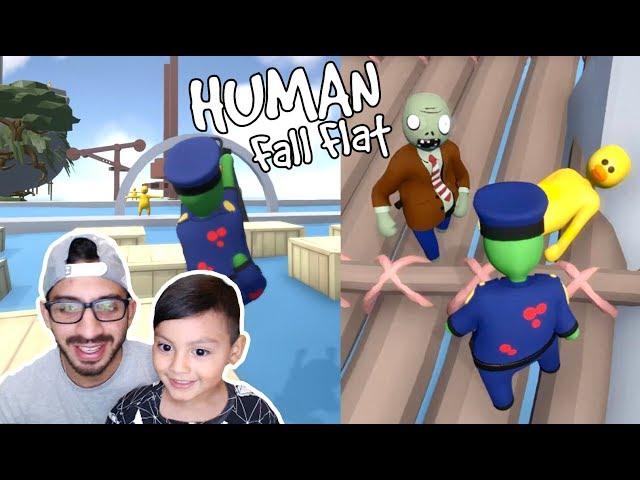 Zombies en el Mundo de Plastilina | Aventura en Human Fall Flat | Juegos Karim Juega