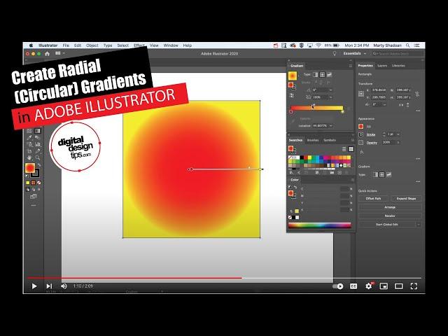 How to Create Circular (Radial) Gradients in Adobe Illustrator