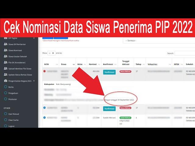 Cara Mengecek Nominasi Data Siswa Penerima PIP 2022