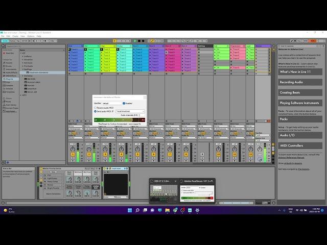 Record and playback with Ableton, ReaStream, OBS, and Windows System Settings