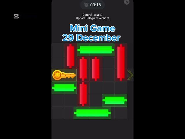 Mini Game Today 29 December Hamster Kombat How To Solve Mini Game Puzzle in Hamster Kombat (100%)