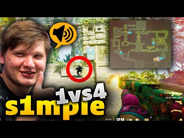 s1mple's 1v4 FACEIT Clutch - The Comeback is REAL! FACEIT with Comms