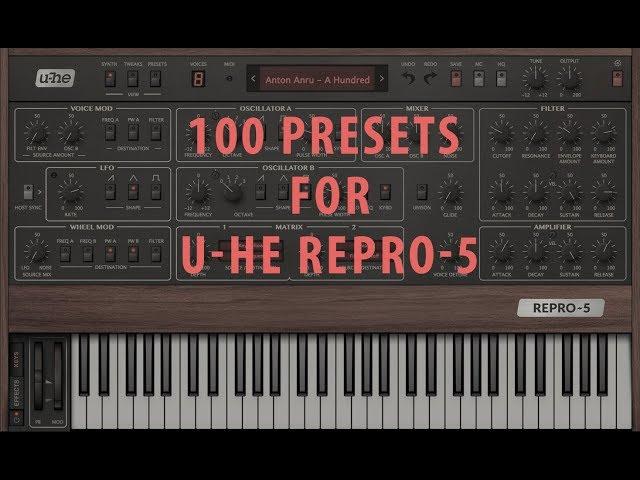 U-He Repro 5 Soundset - 100 Universal Presets