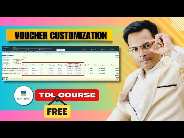 TALLY TDL COURSE - Voucher Customization | Tally Prime Free TDL @LearnWell