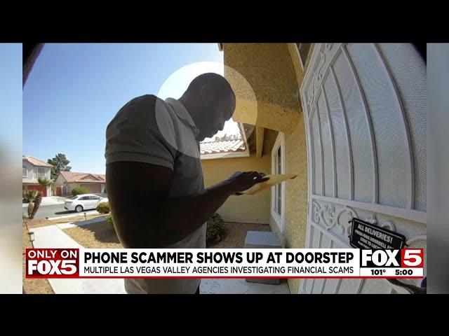 Phone scammer shows up at Las Vegas Valley door step