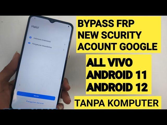 bypass frp acount google Vivo y21,y22 dengan cepat tanpa komputer