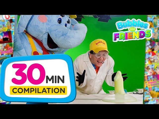 Kids Science Experiments | STEM Learning for Toddlers | 30 Minute Bubbles and Friends Videos