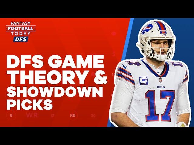 NFL DFS Game Theory & Bills-Rams SHOWDOWN PICKS! | 2022 Fantasy Football Advice