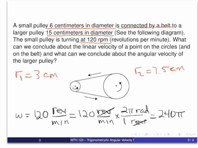 An Angular Velocity Problem