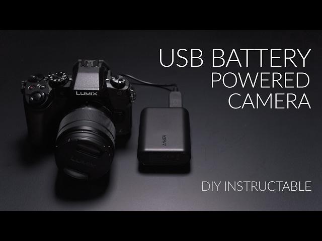 USB Powered Camera  - Get 8+ hours for your DSLR or Mirrorless