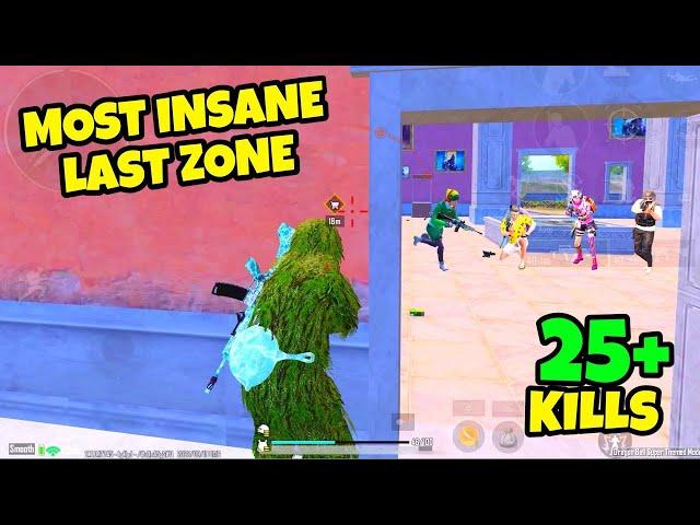 3 PRO SQUAD IN LAST ZONE VS ME ALONE | 25+ KILLS | BGMI Gameplay