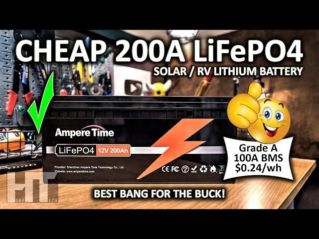 Ampere Time (Li Time) 12v 200ah LiFePO4 RV | Off Grid Solar Battery Review