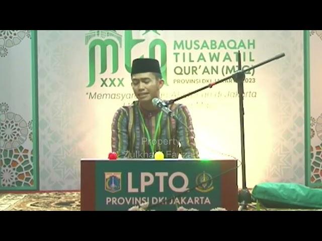 MIFTAH FARIDL JUARA 1 TILAWAH REMAJA MTQ PROVINSI DKI JAKARTA 2023