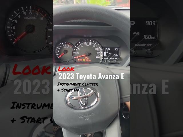 Let's have a look at the 2023 Toyota Avanza's Instrumemt Cluster. 