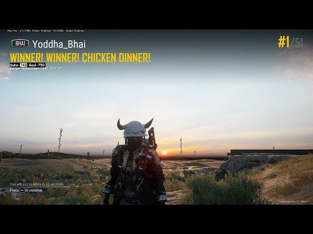 PUBG PC Live Stream with Yoddha Gaming / Hindi / India