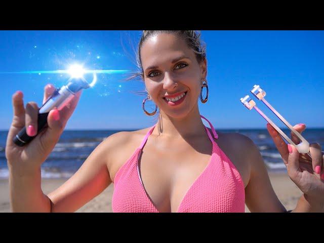 [ASMR] Intense Ear Cleaning At the Beach, Otoscope ear EXAM, Personal Attention