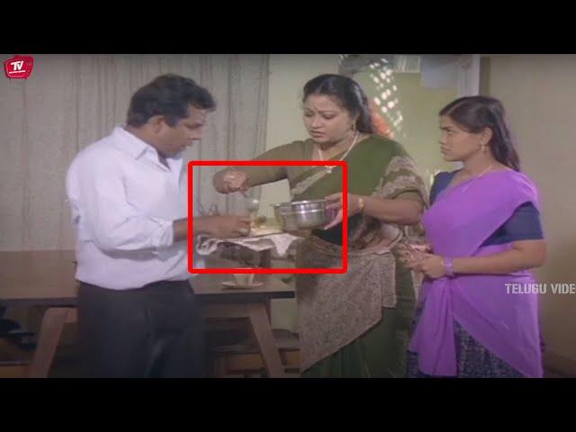 Brahmanandam Funny Food Eating Comedy Scene | Comedy Scenes  | @TeluguVideoZ