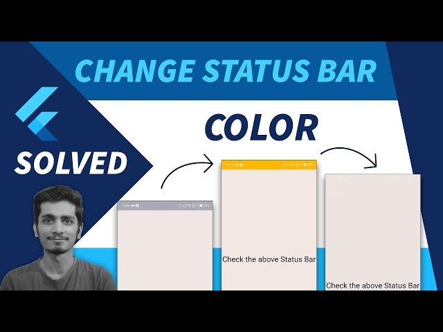 Flutter Status Bar Color | How to Change Status Bar Color in Flutter | Transparent Status Bar