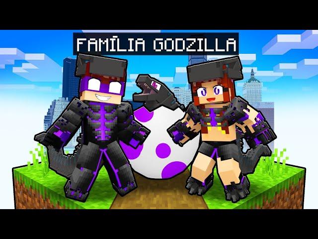 Tenho uma FAMÍLIA GODZILLA no Minecraft! *muito forte*