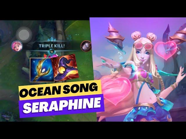 OCEAN SONG SERAPHINE WILD RIFT WITH CRAZY BURST DAMAGE !