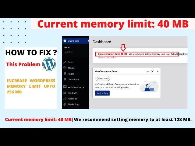 How to increase wordpress memory limit - current memory limit: 40 MB