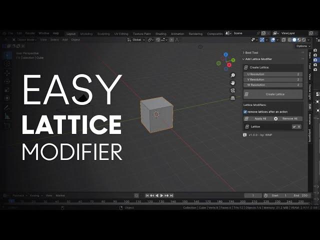 Easy Lattice Modifier - Blender Addon