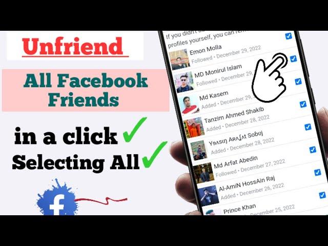 How to Unfriend All Friends on Facebook at One Click 2024| How to Remove All Facebook Friends in One