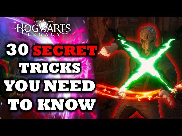 Took Me 100 Hours To Know About These 30 SECRET Hogwarts Legacy Tricks and Mechanics