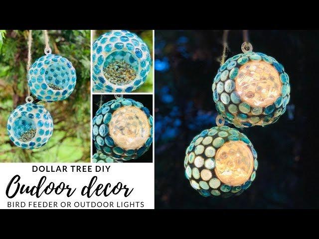 DOLLAR TREE OUTDOOR DECOR DIY|OUTDOOR LIGHTING|MEASURE & MIX