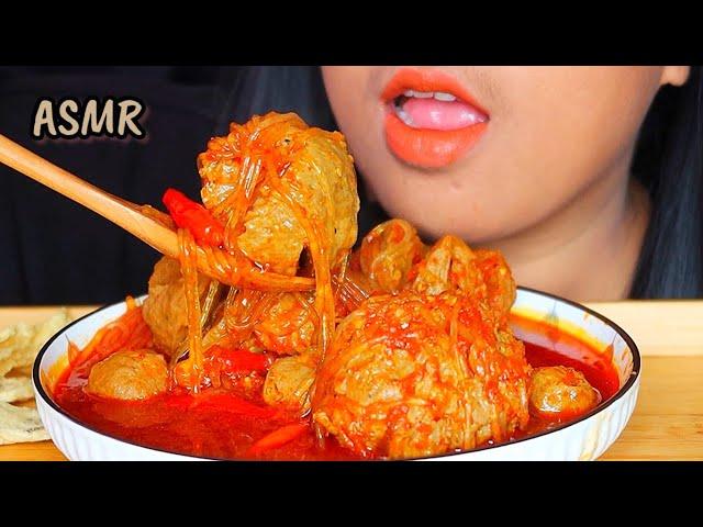 ASMR BAKSO KUAH LAVA ||MUKBANG INDONESIA #ASMR #asmrsounds #eatingsounds #bakso #baksopedas