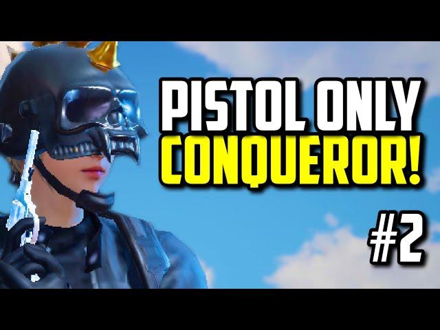 PISTOL ONLY TO CONQUEROR RANK!! (PART 2) | PUBG Mobile