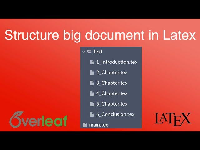 Structure big Latex document