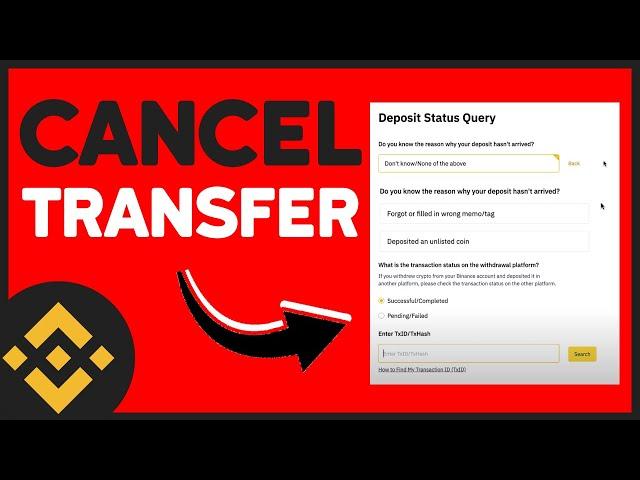 ️ How To Cancel a Transaction on Binance (IT WORKS!!!)