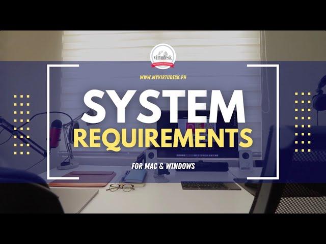 VA System Requirements | Virtual Assistant Jobs #VAjobsPhilippines