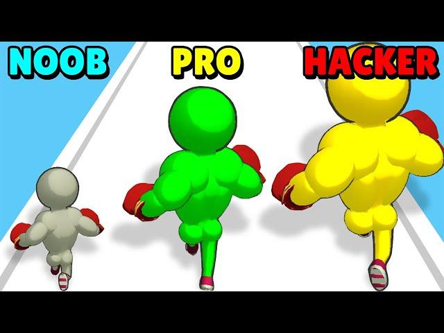 NOOB vs PRO vs HACKER in LevelUp Runner!