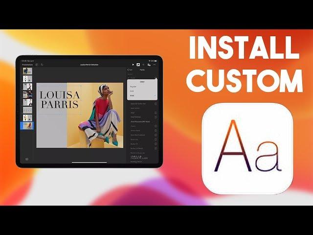 How to install fonts on iOS 13/iPad OS