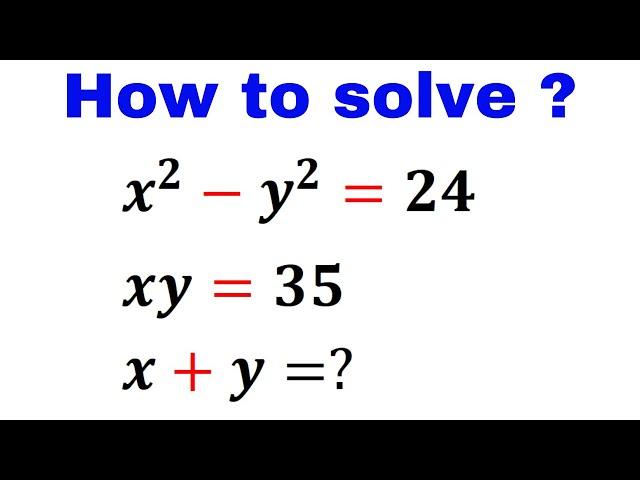 Math Olympiad: How to Solve a System of Simultaneous Equations | Algebra Identities: Tricks to Know